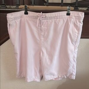 Empyre Men’s Size Large Light Pink Netted Swim Shorts for Your Beach Vacation